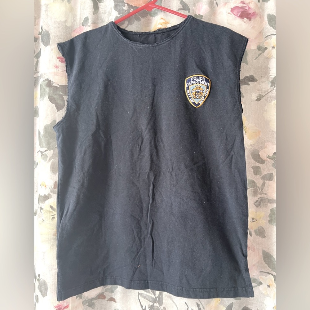 NYC rugged Sleeveless Shirt